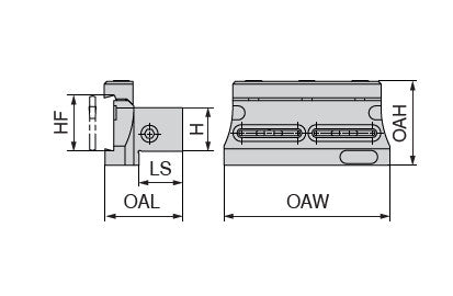 Ceratizit SBN 12-26-DC-E CoreLine Split Clamping Block For Blades 7882907500 (0716955)