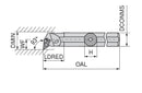 Ceratizit A20Q PDUNR 11 CoreLine - 93° - Boring Bar With Lever Clamping 7056812000 (0724974)