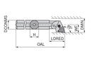 Ceratizit A16M PWLNL 06 CoreLine - 95° - Boring Bar With Lever Clamping 7057311600 (0724405)