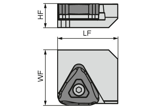 Ceratizit CA00-NNUX12 MaxiTurn Single Cartridge CA..-NNUX.. 7461002200 (0724397)