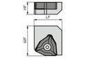 Ceratizit CA00-WNGU10 MaxiTurn Single Cartridge CA..-WNGU.. 7461005200 (0725214)