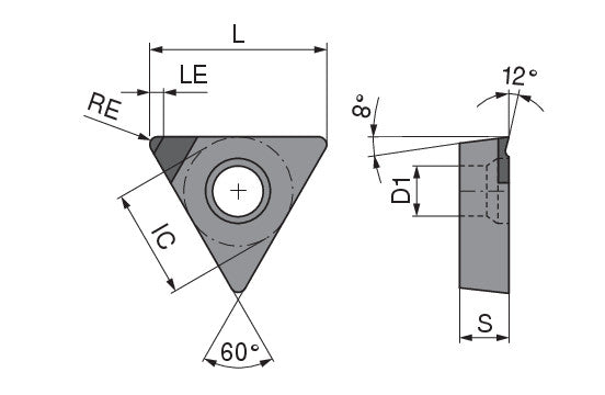 Ceratizit TOEX 090204FN_A2-98 CTDPU20 CoreLine PDC indexable Insert 6263220309 (0661149)