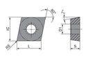 Ceratizit CCMT 060204EN-SF CTCP125 76253504 (0713377)