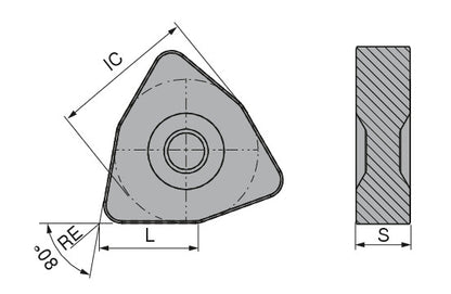 Ceratizit WNGX 080416TN-020D-C CTBK102 CoreLine PcBN Turning indexable Insert WNGX-C 7146930002 (0716909)