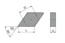 Ceratizit DNGN 150708TN-005D CTKX715 CoreLine CERAMIC Turning indexable Insert 7420500100 (0716598)