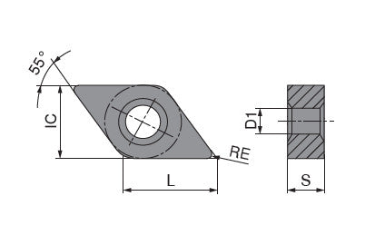 Ceratizit DNMG 150612EN-M70 CTCP135-P CoreLine Carbide Turning indexable Insert 7626373201 (0725326)