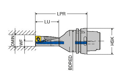 Ceratizit HSK-T63-EC-25L-2.25D 13 EcoCut 2.25xD 74591525 (0713565)