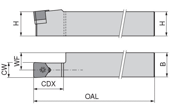 Ceratizit HDHGR 4040W.HX16P-050 Tools For Grooving Inserts 7462201600