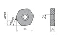 Ceratizit HNMH 221550S60-R51 CTCP635 7401102100 (0722443)
