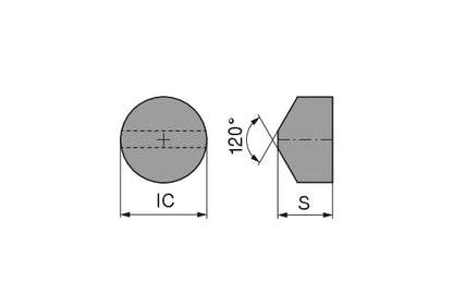 Ceratizit ISO: RCGX 191000PN-100CF CTS3105 ANSI: RCGX 6(6.3)PN-100CF CTS3105 CERAMIC CARBIDE TURNING INSERT 11452212 (0713124)