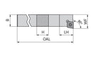 Ceratizit SCFCL 1616 H09 MaxiLock-S - 90° - Toolholder With Screw Clamping 70761016 (0710695)