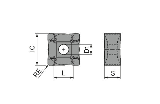 Ceratizit SNMG 1507-R40 CTCM135 CoreLine Carbide Scraper indexable Insert 7422201300 (0717395)