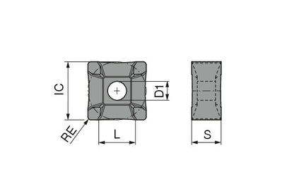 Ceratizit SNMG 1907-R70 CTCM135 CoreLine Carbide Scraper indexable Insert 7422101800 (0717380)