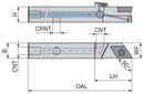 Ceratizit SDACL 1010 M07 DC MaxiLock-S - 90° - Tool Holder With Screw Clamping 7077101001 (0722555)
