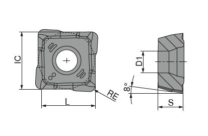 Ceratizit SONT 062506ER-M30 CTCP420 CoreLine Carbide Drilling indexable Insert 10830706 (0715627)