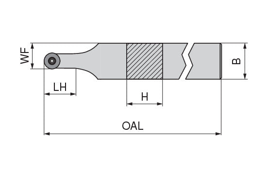 Ceratizit SRDCN 2525 M10 MaxiLock-S - 0° - Toolholder With Screw Clamping 70708225 (0710563)