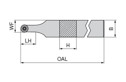Ceratizit SRDCN 2525 M10 MaxiLock-S - 0° - Toolholder With Screw Clamping 70708225 (0710563)