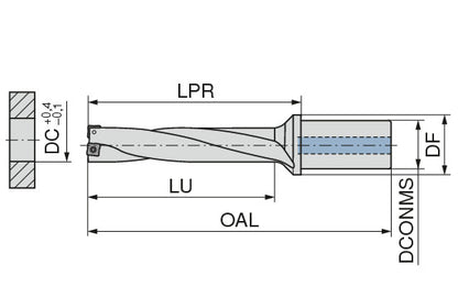 Ceratizit MD-900.5D.145.R.04-C20 CoreLine Indexable Drill MaxiDrill 10855145 (0721016)