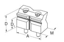 Ceratizit ZSG-4.PB.80.Ø11-60 Prism jaw, Movable 8087831800 (0650367)