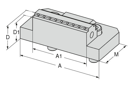Ceratizit ZSG4.125.WB-CG.B.125/65.33.57.3 CoreLine Indexable jaw, Carbide Grip mm, Width mm, Movable 8087833300 (0650329)