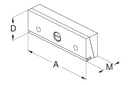 Ceratizit NCG/HDG2/DSG/ZSG/HSG.125 Precision Pull Down Jaw 80892371 (0650404)
