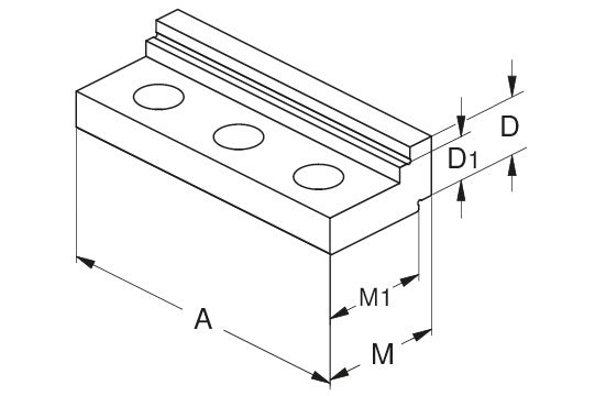Ceratizit ZSGmini.100 Jaw, Smooth VS, Carbide Coated 80895349 (0650403)