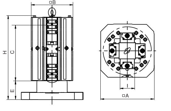 Ceratizit AST.4.4.DSG-4.300X300X300 Cruciform Tombstone 8090655000 (0660662)