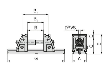 Ceratizit X5G-Z-S.MS.125.430 Mechanical 5-axis Vice With Movable Fixed jaw, 142 Mm Height 8090822600 (0660622)