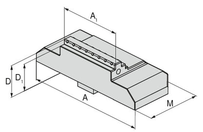 Ceratizit X5G-Z.WB.C-G.125/40.27.5MM Stepped jaw, Carbide Grip Mm 8090831100 (0660587)
