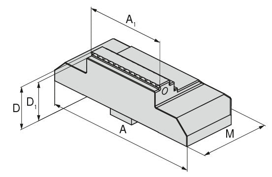 Ceratizit X5G-Z.WB.G.125/80.27.3MM Indexable Grip jaw, Mm 8090830100 (0660577)