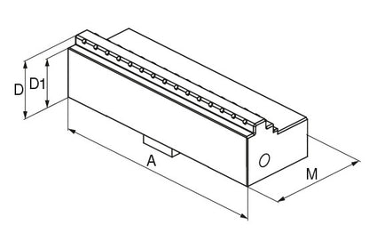 Ceratizit X5G.WB.C-G.125.5MM Stepped jaw, Carbide Grip Mm 8090930800 (0660618)