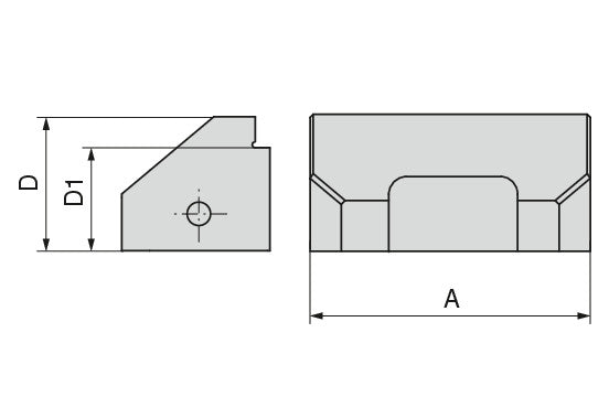 Ceratizit ZSGMINI.S-WB.GL.45.5 Quick Change jaw, Smooth Step Mm 8091230300 (0650318)