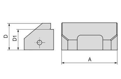 Ceratizit ZSGMINI.S-WB.GL.45.5 Quick Change jaw, Smooth Step Mm 8091230300 (0650318)