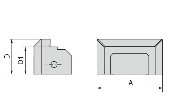 Ceratizit ZSGMINI.S-WB.GL.VSB.45.5 Quick Change jaw, VS, Smooth Mm 8091230700 (0650319)