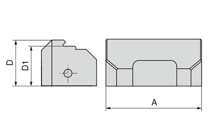 Ceratizit ZSGMINI.S-WB.G.VSB.45.3 Quick Change jaw, VS, Grip Mm 8091230500 (0650347)