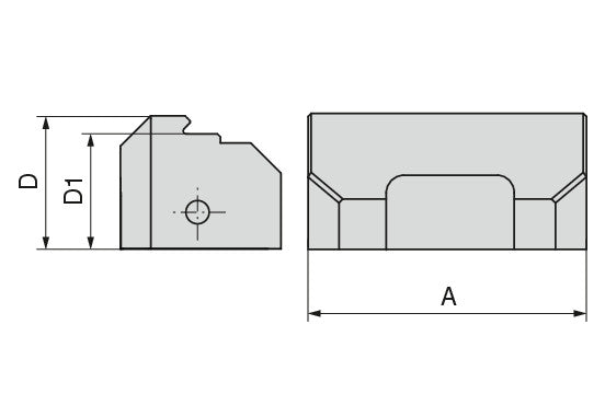 Ceratizit ZSGMINI.S-WB.G.VSB.45.3 Quick Change jaw, VS, Grip Mm 8091230500 (0650347)