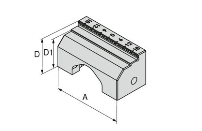 Ceratizit ZSGMINI.WPB.VSB.45.22.3MM Quick Change Jaw Embossed profile, 8091231400 (0681888)