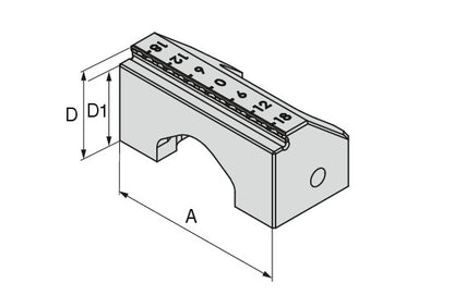 Ceratizit ZSGMINI.WPB.70.22.3MM Quick Change Jaw Embossed Profile 8091231300 (0681887)