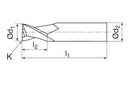 Ceratizit 3A0322-00500.0015.R03.A00050.HA.B550 CoreLine Mini Milling Cutters N 5060930500 (0724593)