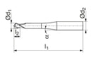 Ceratizit H.RD.12,0.30°.Z3.HA.ML TI2000 BlueLine - Ball Nosed Cutter 52355120 (0649234)