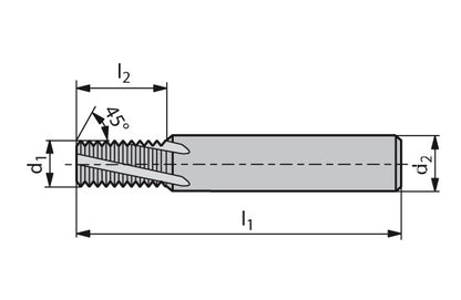 Ceratizit SFSE.UNF5/16-24.HA.10.17.0.IK TIALN MonoThread Thread Milling Cutter With Chamfer Facet 50824516 (0650780)