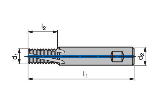 Ceratizit SFSE.UNC3/8-16.HB.12.22.0.IK TI500 MonoThread Thread Milling Cutter With Chamfer Facet 54811038 (0650751)