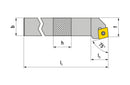 Ceratizit SCRCL 1212 F09 CoreLine - 75° - Tool Holder With Screw Clamping 7064901200 (0724882)