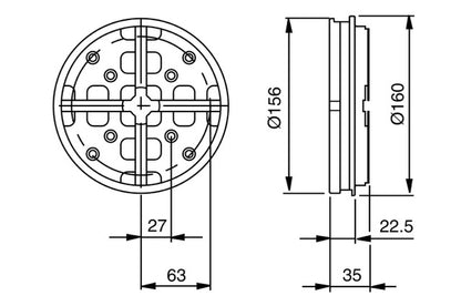 System 3R Pallet Ø156 mm, Macro-Magnum 3R-681.51-SA (0659616)